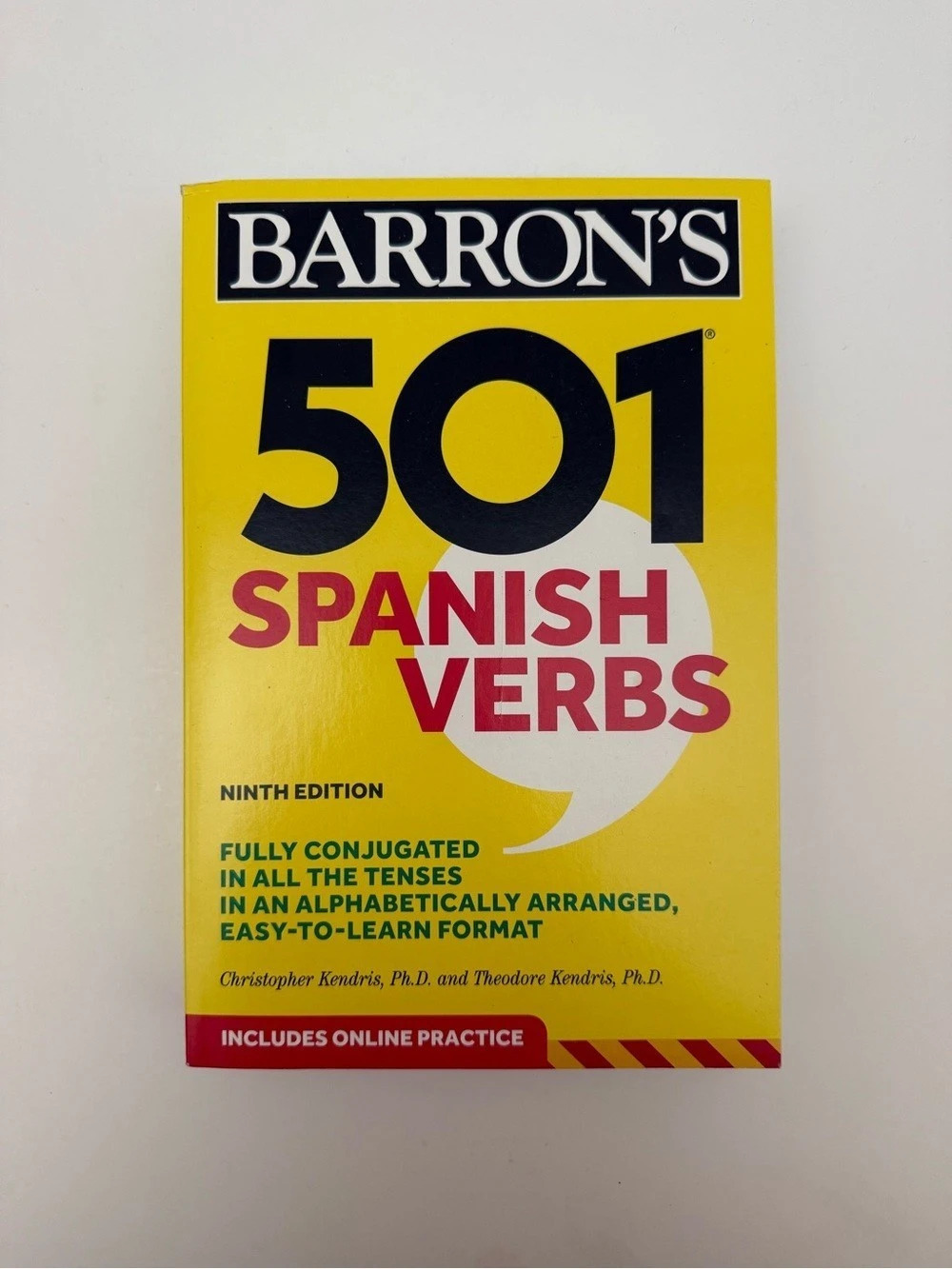 Barron's 501 Spanish Verbs, Ninth Edition Study Book